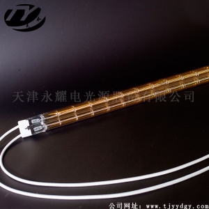 Infrared gold-plated heating lamp tube